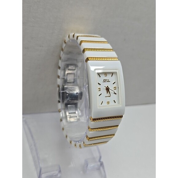 Daniel Steiger Cobra Blanco White Gold Ceramic Sapphire Womens Watch New Battery main image 4